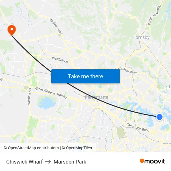 Chiswick Wharf to Marsden Park map