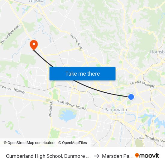 Cumberland High School, Dunmore Ave to Marsden Park map