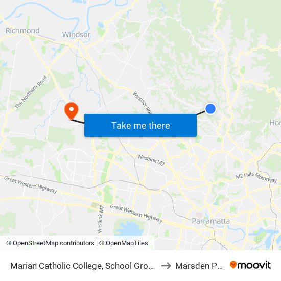 Marian Catholic College, School Grounds to Marsden Park map