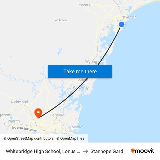 Whitebridge High School, Lonus Ave to Stanhope Gardens map