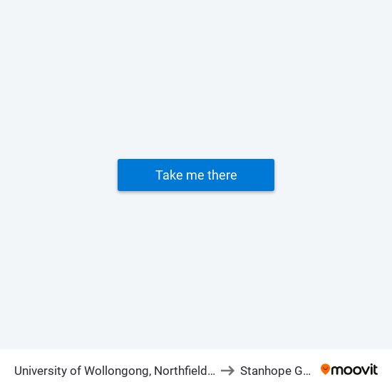 University of Wollongong, Northfields Ave, Stand A to Stanhope Gardens map