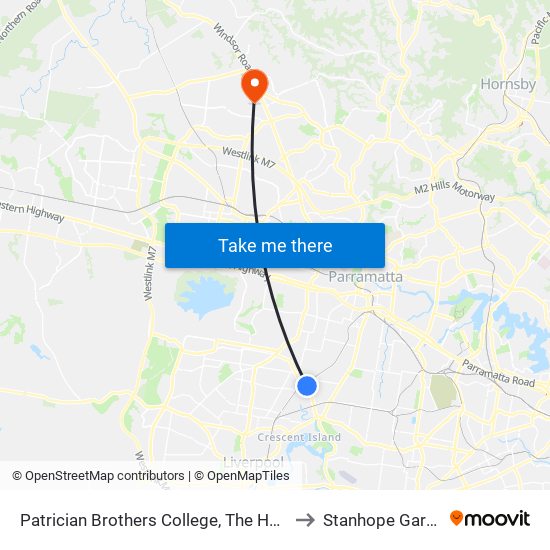 Patrician Brothers College, The Horsley Dr to Stanhope Gardens map