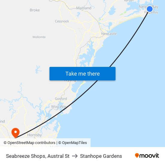 Seabreeze Shops, Austral St to Stanhope Gardens map