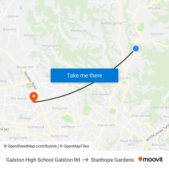 Galston High School Galston Rd to Stanhope Gardens map