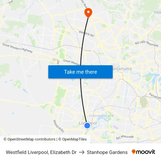 Westfield Liverpool, Elizabeth Dr to Stanhope Gardens map