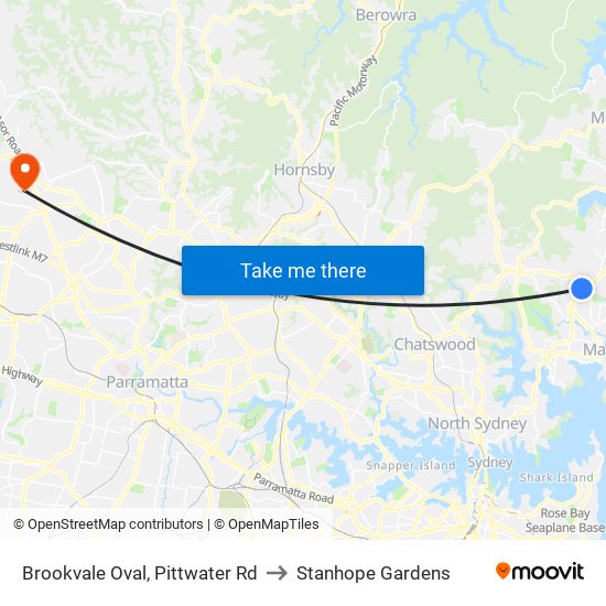 Brookvale Oval, Pittwater Rd to Stanhope Gardens map