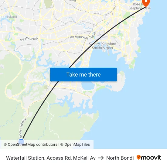 Waterfall Station, Access Rd, McKell Av to North Bondi map