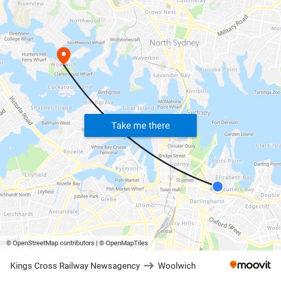 Kings Cross Railway Newsagency to Woolwich map