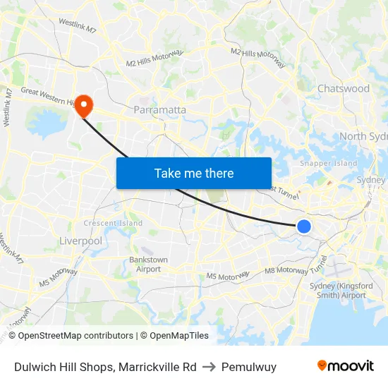 Dulwich Hill Shops, Marrickville Rd to Pemulwuy map
