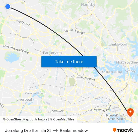 Jerralong Dr after Isla St to Banksmeadow map