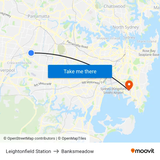 Leightonfield Station to Banksmeadow map