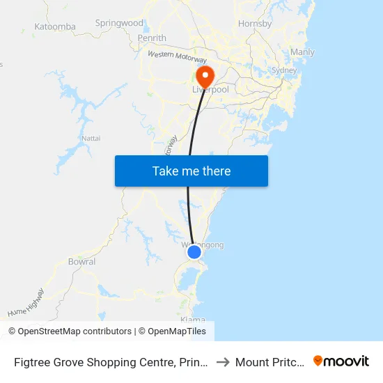 Figtree Grove Shopping Centre, Princes Hwy to Mount Pritchard map