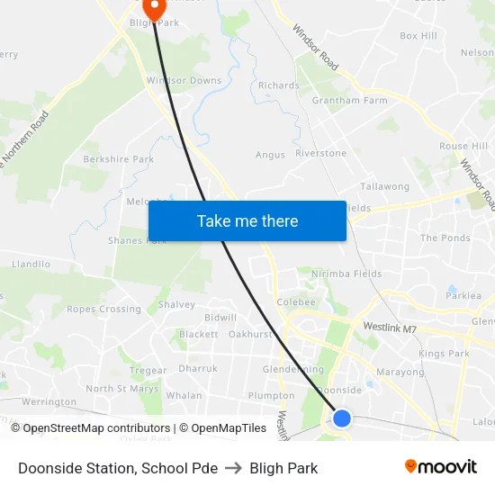 Doonside Station, School Pde to Bligh Park map