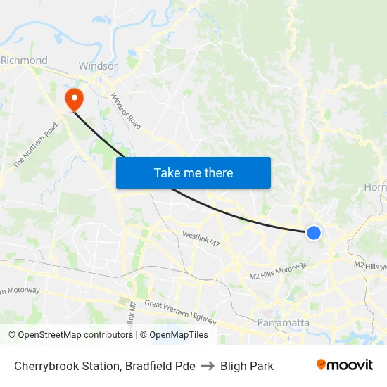 Cherrybrook Station, Bradfield Pde to Bligh Park map