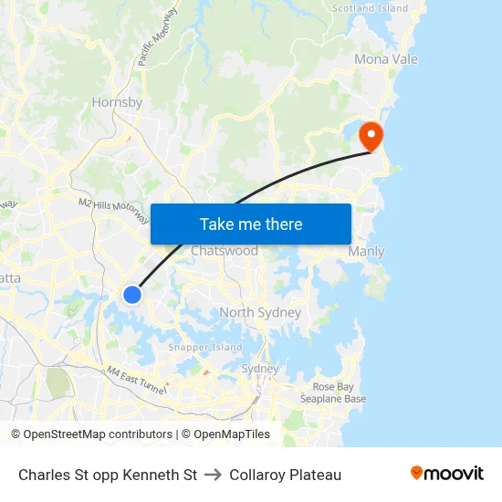 Charles St opp Kenneth St to Collaroy Plateau map