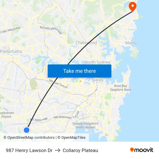 987 Henry Lawson Dr to Collaroy Plateau map