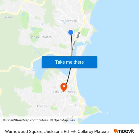 Warriewood Square, Jacksons Rd to Collaroy Plateau map