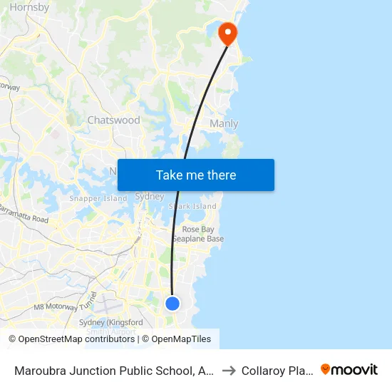 Maroubra Junction Public School, Anzac Pde to Collaroy Plateau map
