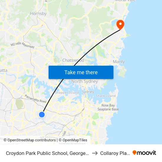 Croydon Park Public School, Georges River Rd to Collaroy Plateau map