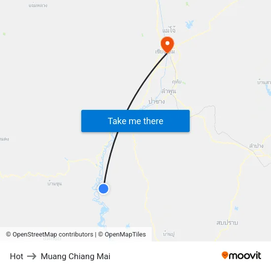 Hot to Muang Chiang Mai map