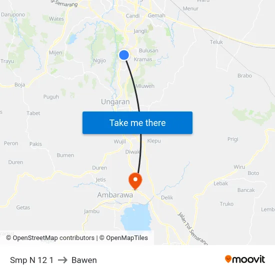 Smp N 12 1 to Bawen map