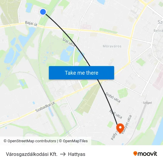 Városgazdálkodási Kft. to Hattyas map