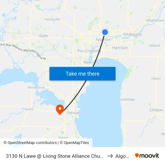 3130 N Lawe @ Living Stone Alliance Church to Algoma map