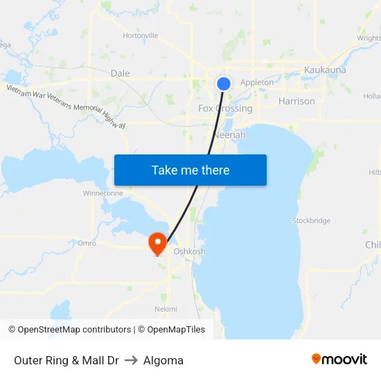 Outer Ring & Mall Dr to Algoma map