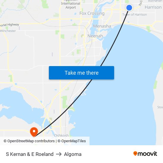 S Kernan & E Roeland to Algoma map