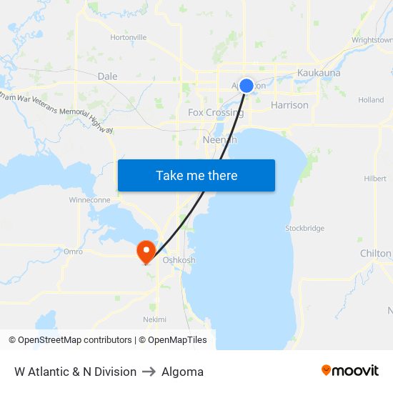 W Atlantic & N Division to Algoma map
