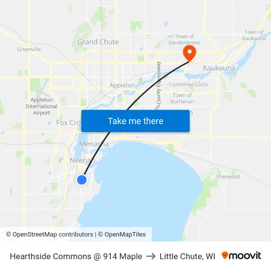 Hearthside Commons @ 914 Maple to Little Chute, WI map