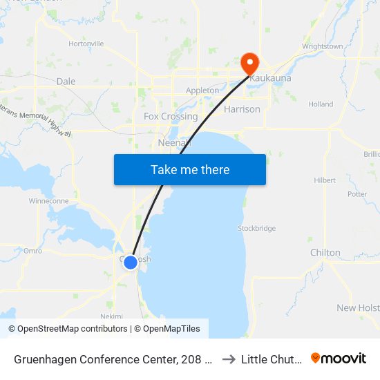 Gruenhagen Conference Center, 208 Osceola St to Little Chute, WI map