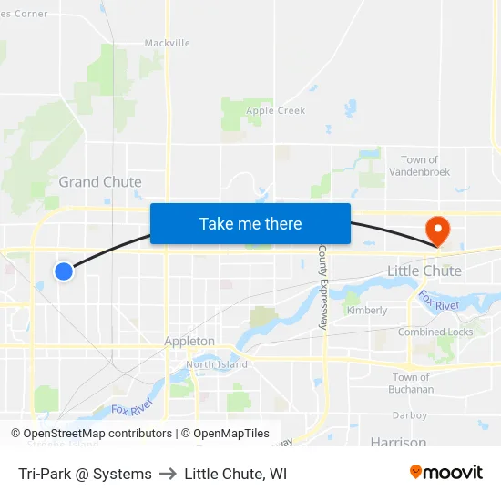 Tri-Park @ Systems to Little Chute, WI map