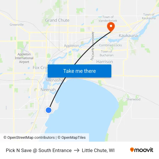 Pick N Save @ South Entrance to Little Chute, WI map