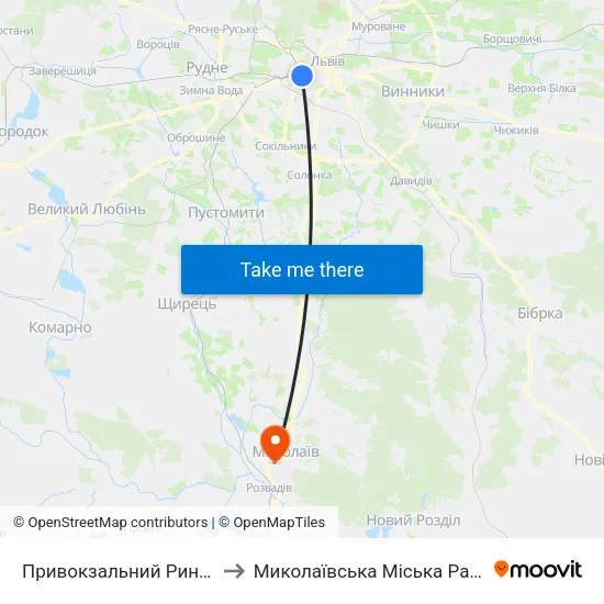 Привокзальний Ринок to Миколаївська Міська Рада map