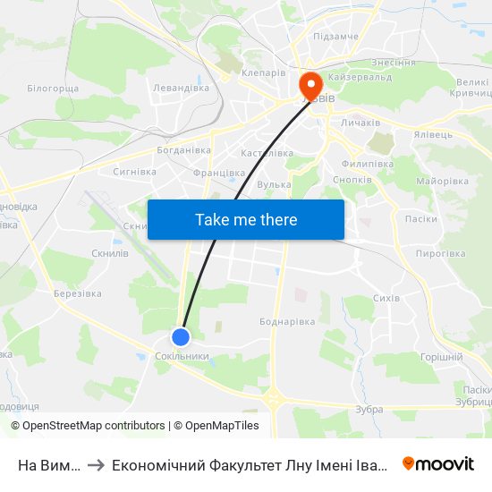 На Вимогу to Економічний Факультет Лну Імені Івана Франка map