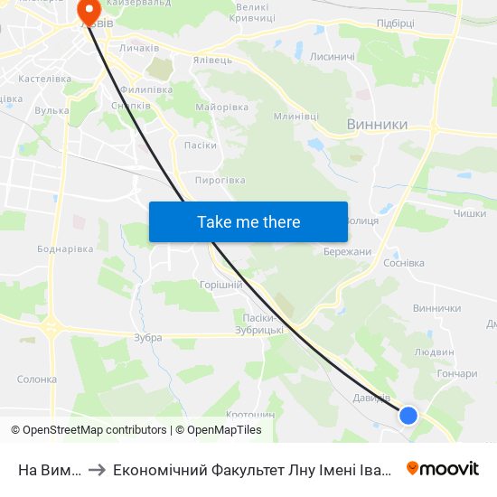 На Вимогу to Економічний Факультет Лну Імені Івана Франка map