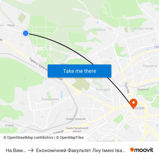 На Вимогу to Економічний Факультет Лну Імені Івана Франка map
