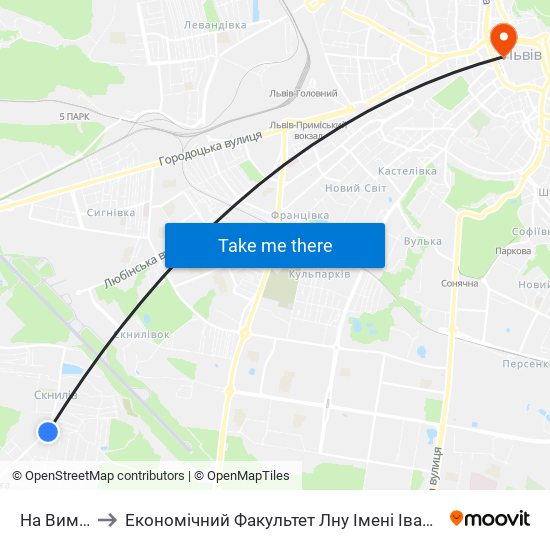 На Вимогу to Економічний Факультет Лну Імені Івана Франка map
