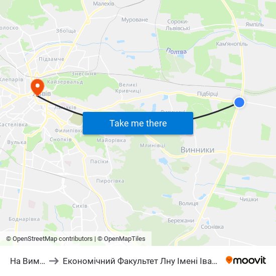 На Вимогу to Економічний Факультет Лну Імені Івана Франка map