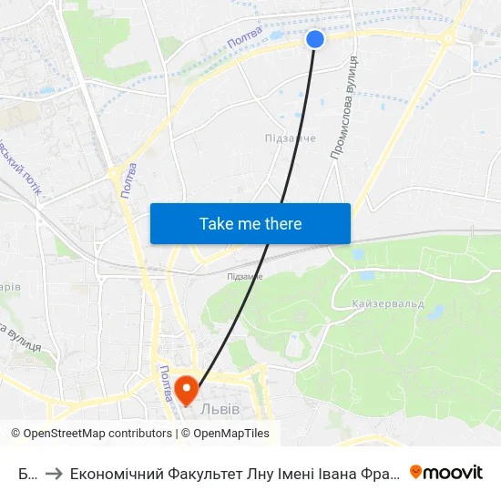 Бті to Економічний Факультет Лну Імені Івана Франка map