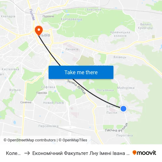Коледж to Економічний Факультет Лну Імені Івана Франка map