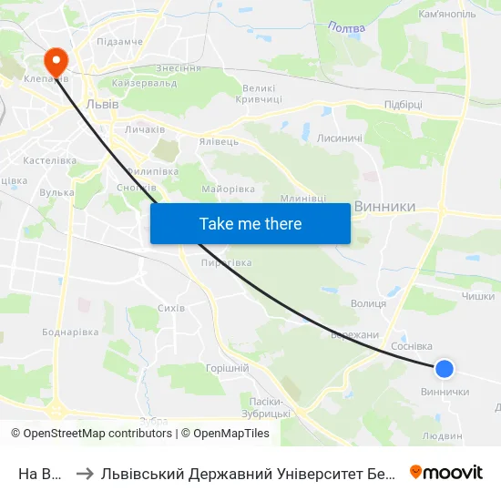 На Вимогу to Львівський Державний Університет Безпеки Життєдіяльності map