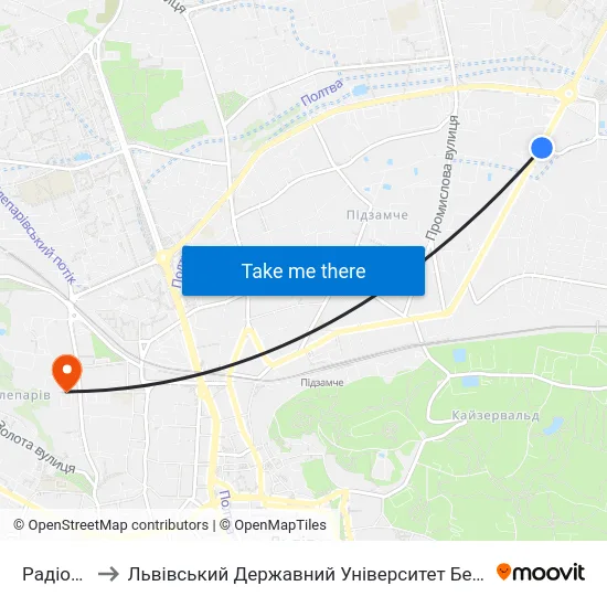 Радіоринок to Львівський Державний Університет Безпеки Життєдіяльності map