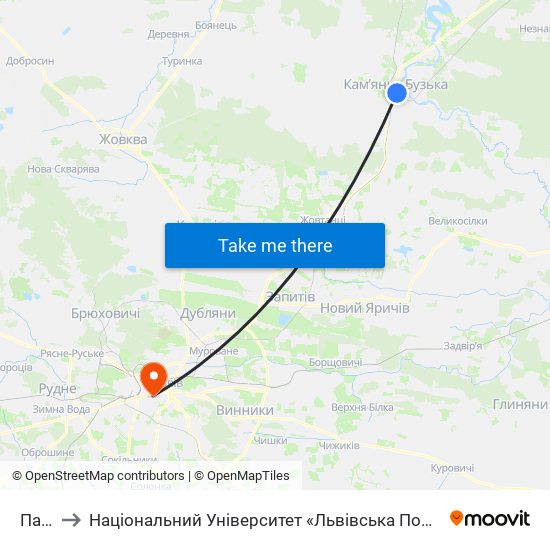 Парк to Національний Університет «Львівська Політехніка» map