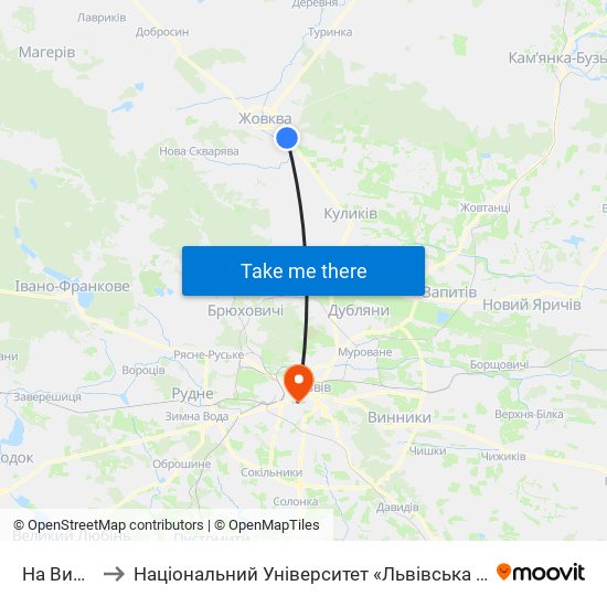 На Вимогу to Національний Університет «Львівська Політехніка» map