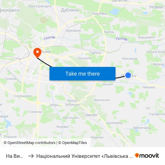 На Вимогу to Національний Університет «Львівська Політехніка» map