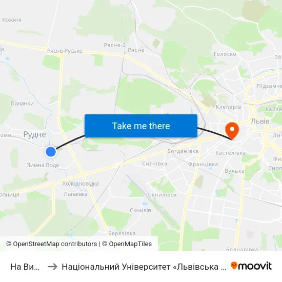 На Вимогу to Національний Університет «Львівська Політехніка» map