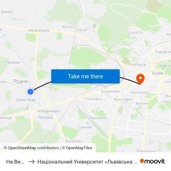 На Вимогу to Національний Університет «Львівська Політехніка» map