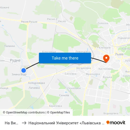 На Вимогу to Національний Університет «Львівська Політехніка» map